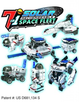 7 in 1 Solar Rechargeable Space Fleet